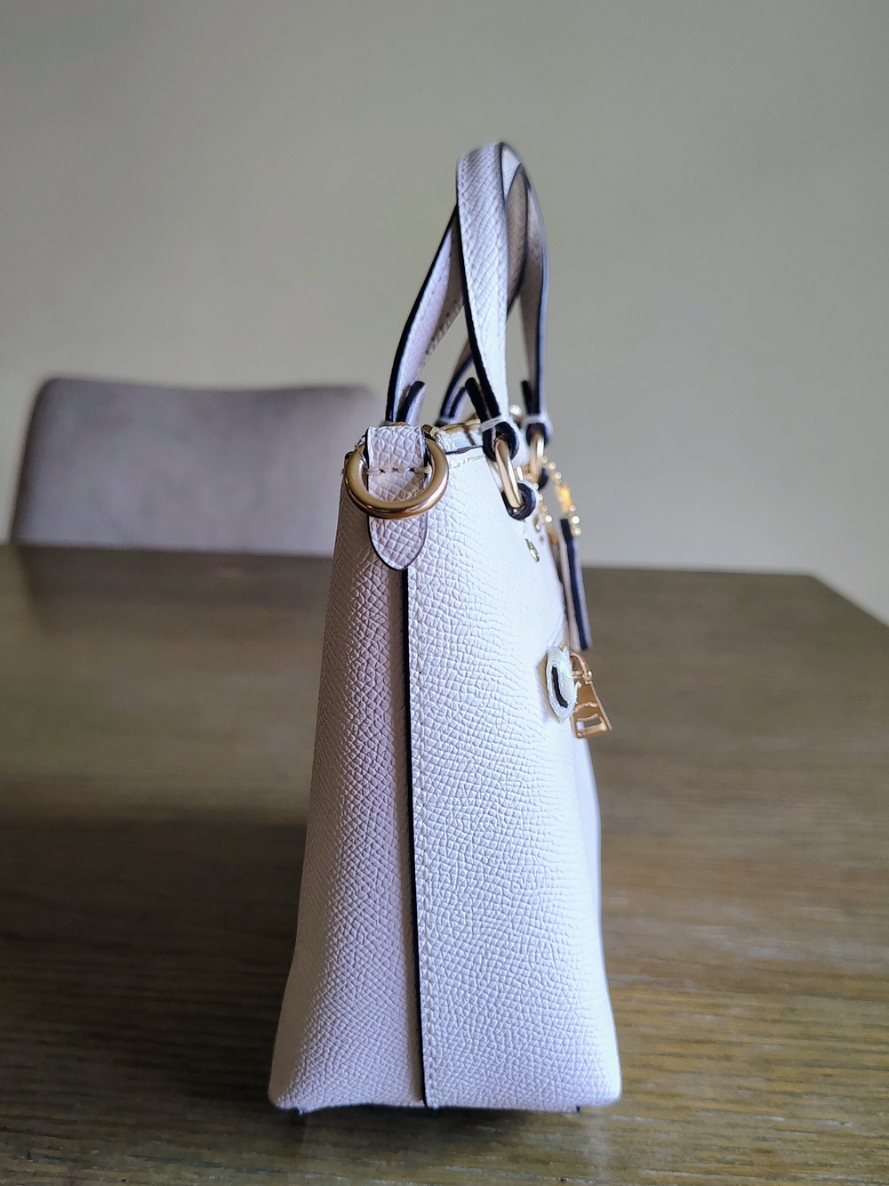 NWT Coach Mini Gallery Crossbody Crossgrain Leather Chalk White C9948 - Picture 3 of 8